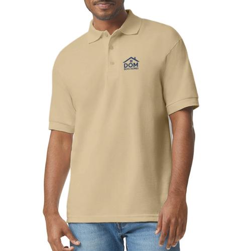 Dom Buys Homes Navy Blue - Gildan Unisex 50/50 Jersey Polo