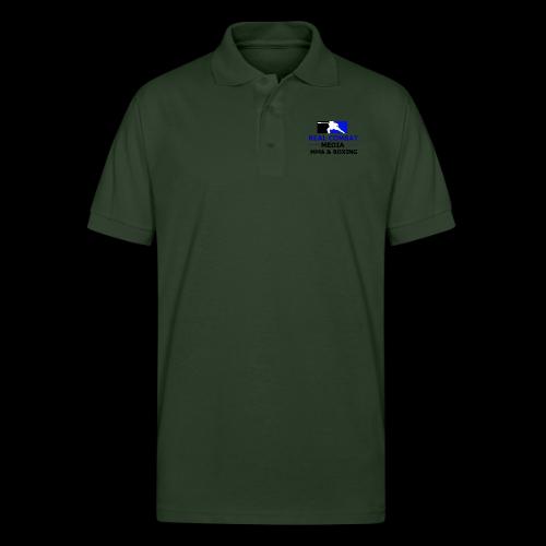 RCM MMA & BOXING Blue Logo - Gildan Unisex 50/50 Jersey Polo