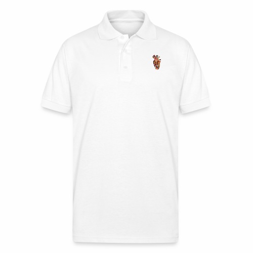 Heart On Your Shirt - Gildan Unisex 50/50 Jersey Polo