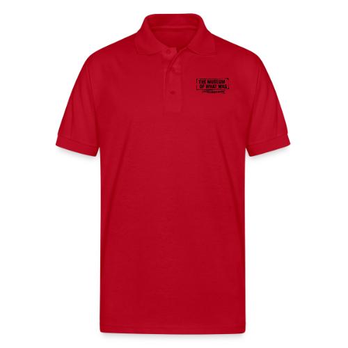 Museum of What Was Logo (Black) - Gildan Unisex 50/50 Jersey Polo