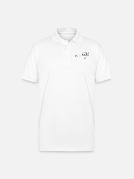 Schwarzschild Radius General Relativity - Gildan Unisex 50/50 Jersey Polo - white