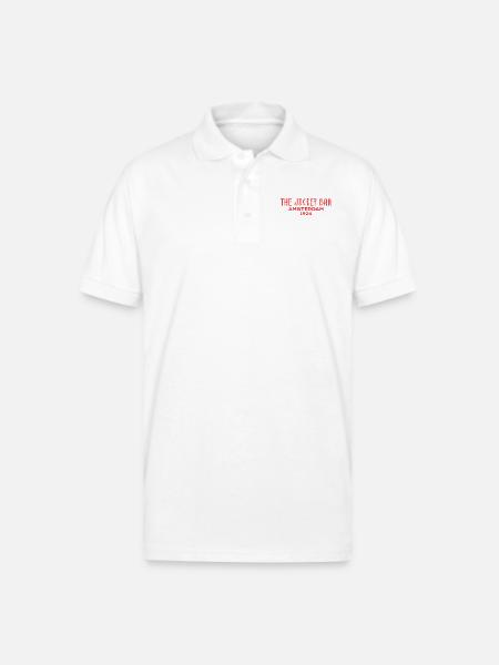 The Jockey Bar, Amsterdam - Gildan Unisex 50/50 Jersey Polo - white