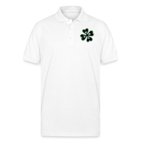 St Patricks Day Clover Shamrock Ireland Love - Gildan Unisex 50/50 Jersey Polo