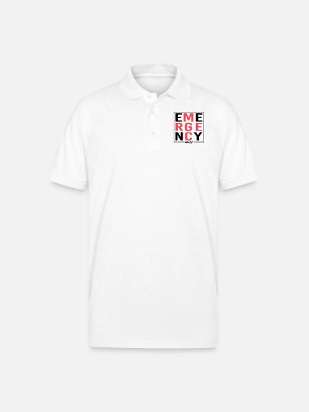 Emergency Nurse - Gildan Unisex 50/50 Jersey Polo - white
