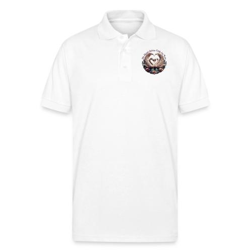 My Heart Swims Only for You Swan Heart T-Shirt - Gildan Unisex 50/50 Jersey Polo