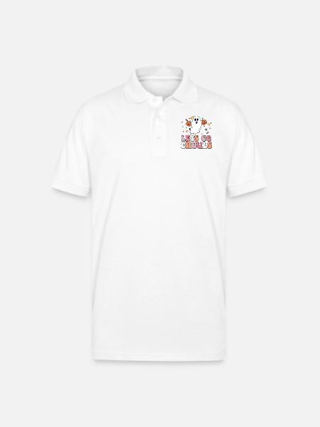 Lets go chouls - Gildan Unisex 50/50 Jersey Polo - white