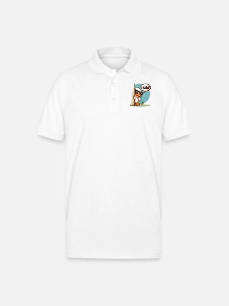 I saw cool duck - Gildan Unisex 50/50 Jersey Polo - white