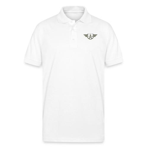 Doug's Ham Radio Winged Emblem - AB5FG - Gildan Unisex 50/50 Jersey Polo