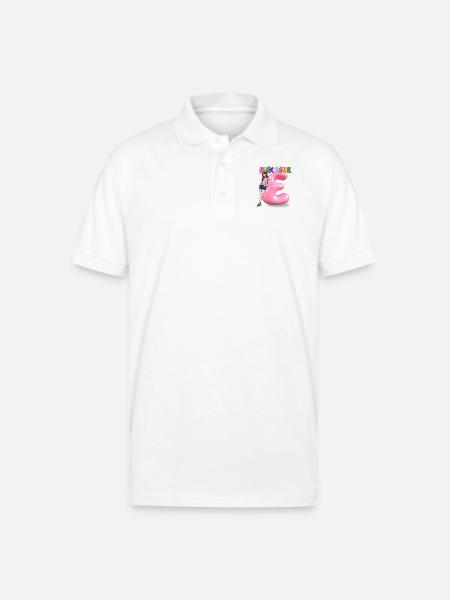 Nick Name E - Gildan Unisex 50/50 Jersey Polo - white
