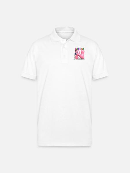 Nick Name N - Gildan Unisex 50/50 Jersey Polo - white