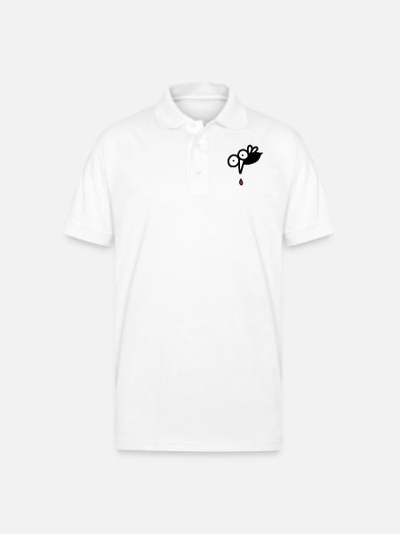 Mosquito - Gildan Unisex 50/50 Jersey Polo - white