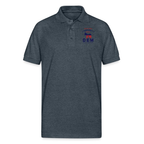 DEM for Democracy T-shirt - Gildan Unisex 50/50 Jersey Polo