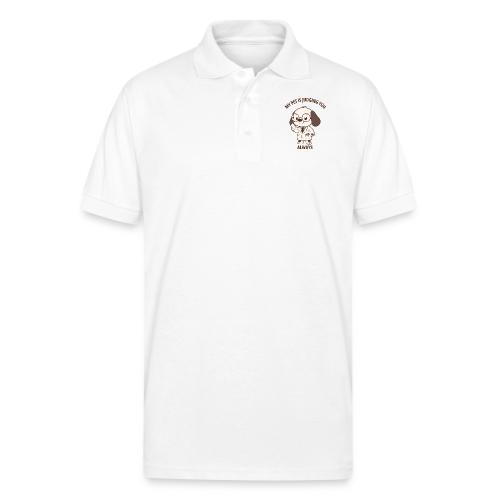 My Pet Is Judging You Always T-Shirt | Sarcastic C - Gildan Unisex 50/50 Jersey Polo
