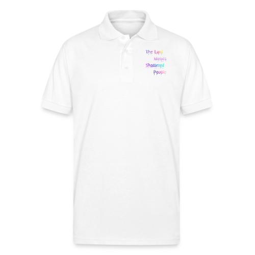 You mend shattered people 1 - Gildan Unisex 50/50 Jersey Polo