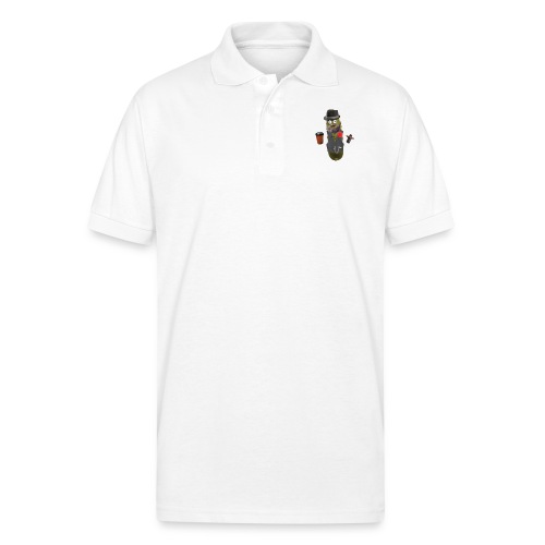 Coffee Pickle Hipster - Gildan Unisex 50/50 Jersey Polo