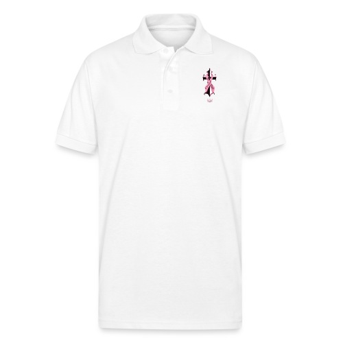Found The Cure (4 breast cancer) - Gildan Unisex 50/50 Jersey Polo