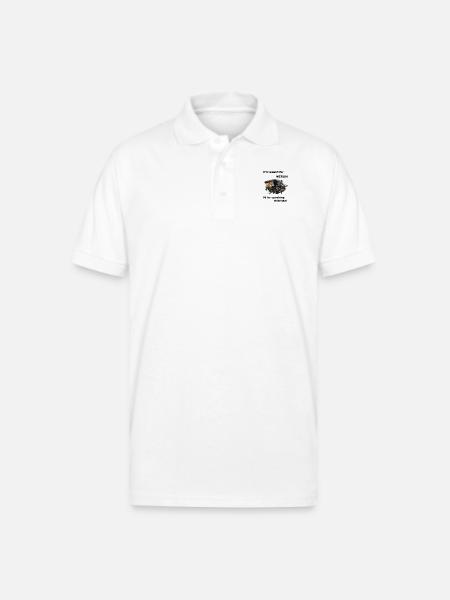 Ode to Rolls Royce Merlin Engine - Gildan Unisex 50/50 Jersey Polo - white