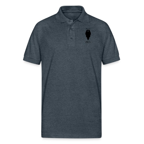 With a great beard comes great responsibility - Gildan Unisex 50/50 Jersey Polo