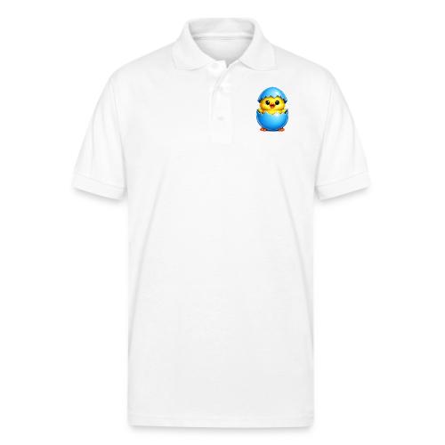 Easter Chick Blue - Gildan Unisex 50/50 Jersey Polo