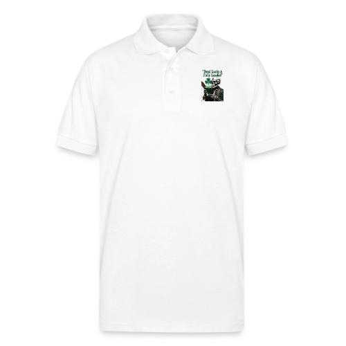 Lucky Skeleton Stout T-Shirt - Gildan Unisex 50/50 Jersey Polo