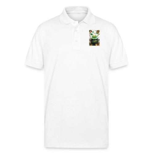 Emerald Excuses Cauldron Graphic Tee - Gildan Unisex 50/50 Jersey Polo