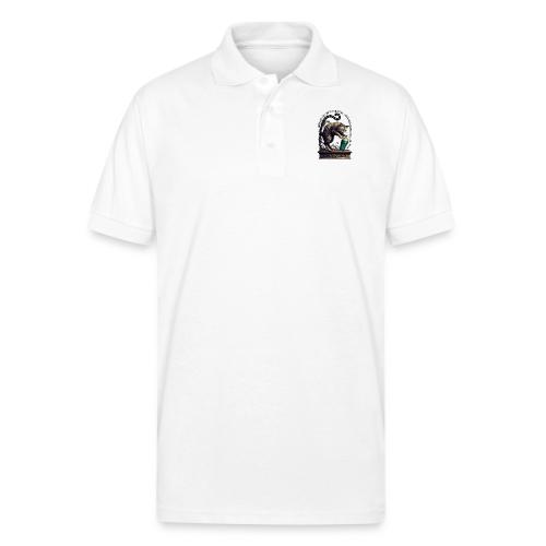 Lucky Last Call Cat Graphic Tee - Gildan Unisex 50/50 Jersey Polo