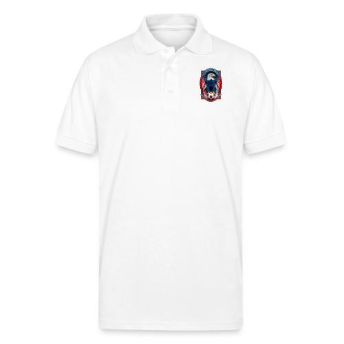 USA Eagle Emblem T Shirt, USA Soccer Pride Gift - Gildan Unisex 50/50 Jersey Polo