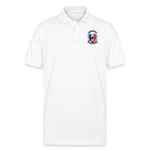 France Rooster Reign T-Shirt, Tricolore Pride Gift - Gildan Unisex 50/50 Jersey Polo