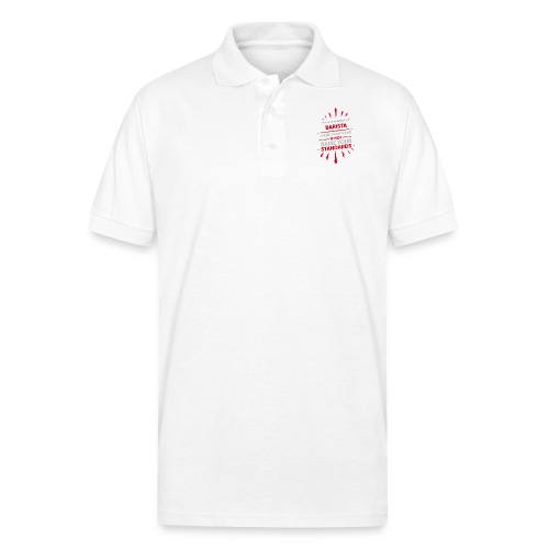 If Youre Married To A Barista Raise Your Hand - Gildan Unisex 50/50 Jersey Polo