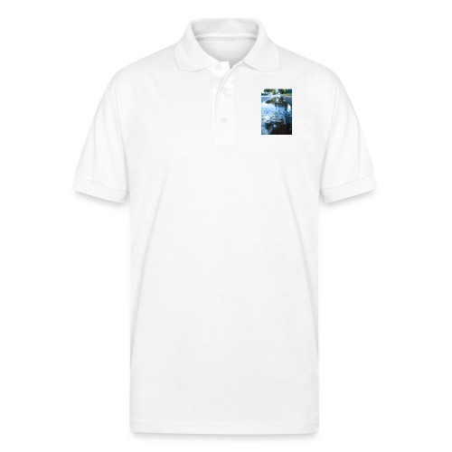 Puddles during the day! - Gildan Unisex 50/50 Jersey Polo