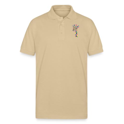 Art Deco giraffe - Gildan Unisex 50/50 Jersey Polo