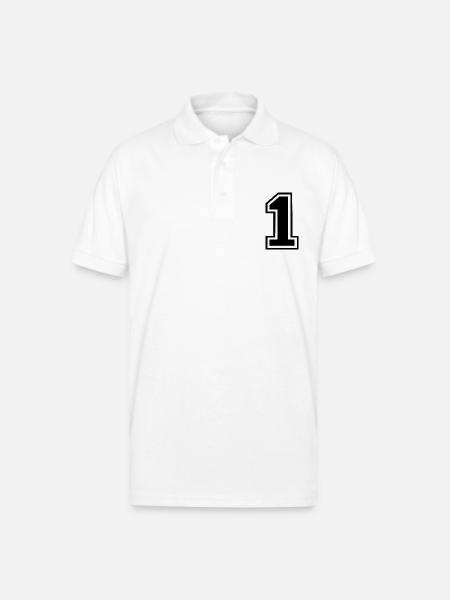 1 - Gildan Unisex 50/50 Jersey Polo - white