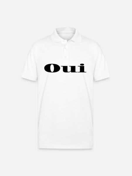 Oui - Gildan Unisex 50/50 Jersey Polo - white