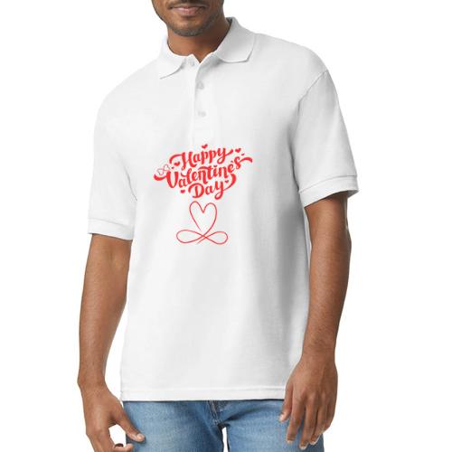Valentine's Day Designs of Love and Infinity. - Gildan Unisex 50/50 Jersey Polo