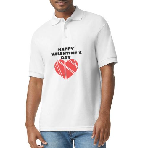 Valentine's Day Fashion February 14, Love Day. - Gildan Unisex 50/50 Jersey Polo