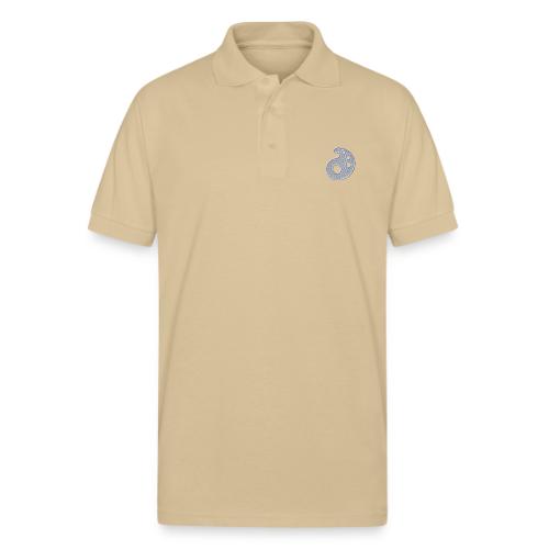 White Embroidered Palette - Gildan Unisex 50/50 Jersey Polo