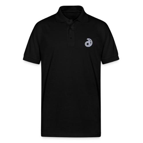 White Embroidered Palette - Gildan Unisex 50/50 Jersey Polo