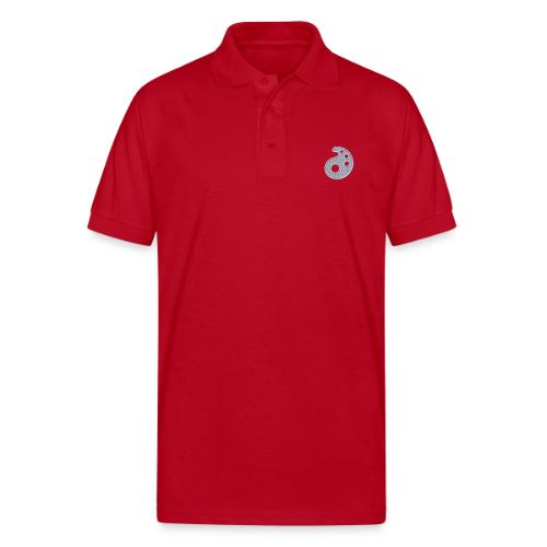 White Embroidered Palette - Gildan Unisex 50/50 Jersey Polo