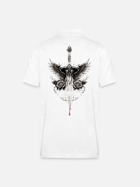 Death wings - Gildan Unisex 50/50 Jersey Polo - white