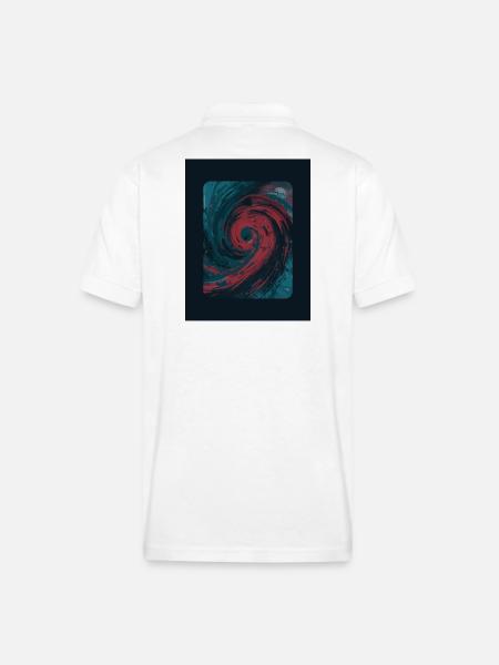 Spiral of Dreams - Gildan Unisex 50/50 Jersey Polo - white