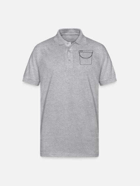 Bucket - Gildan Unisex 50/50 Jersey Polo - heather gray