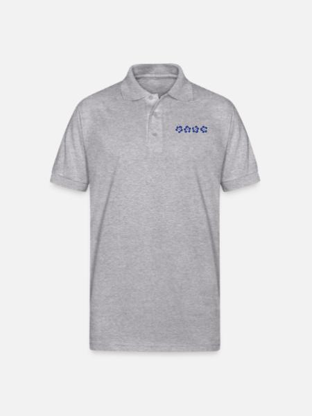 hawaii hibiscus flower - Gildan Unisex 50/50 Jersey Polo - heather gray