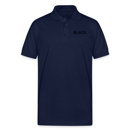 Black - Gildan Unisex 50/50 Jersey Polo