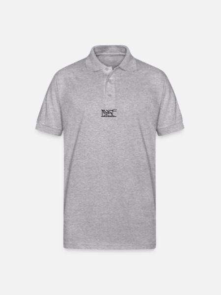 Lazy Tech - Gildan Unisex 50/50 Jersey Polo - heather gray