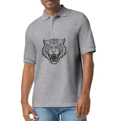 Wild Tiger Fashion, the fury of the feline tiger. - Gildan Unisex 50/50 Jersey Polo