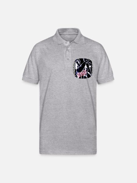 Hot (Picture) !!! - Gildan Unisex 50/50 Jersey Polo - heather gray
