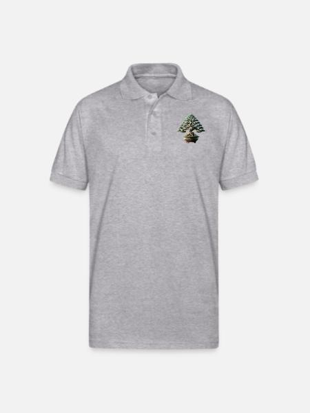 Bonsai - Gildan Unisex 50/50 Jersey Polo - heather gray
