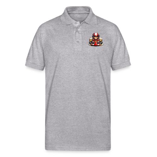 Carcadelogoracerfront - Gildan Unisex 50/50 Jersey Polo