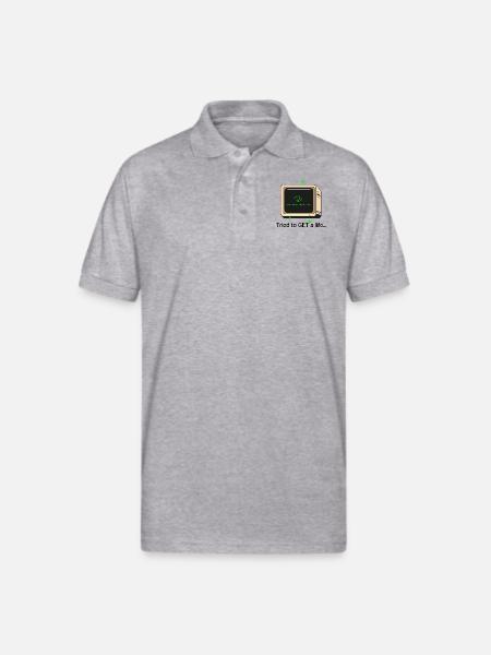 405 - Gildan Unisex 50/50 Jersey Polo - heather gray