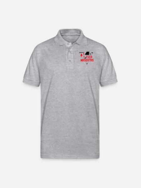 I FEED MOSQUITOS nostalgia - Gildan Unisex 50/50 Jersey Polo - heather gray